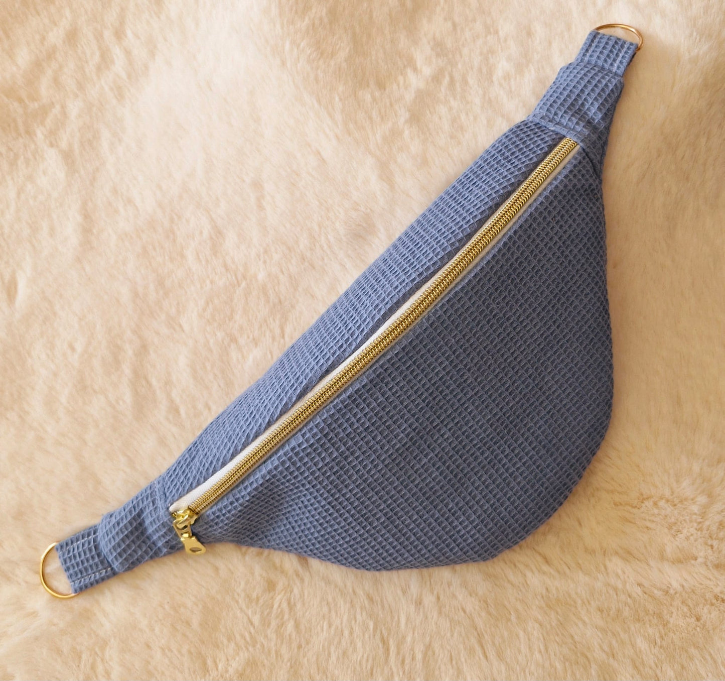 sac banane pour femme bleu