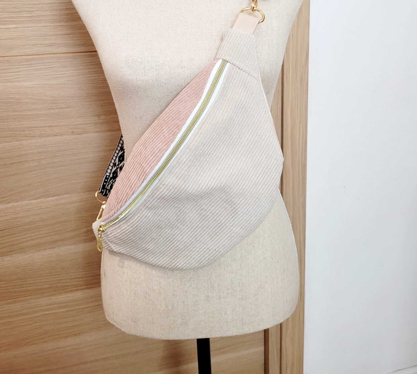 sac banane écru