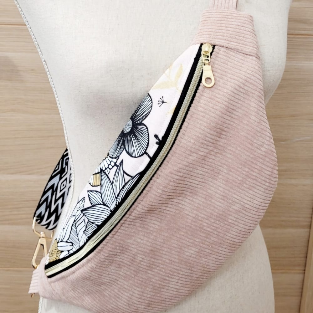 sac banane à fleur