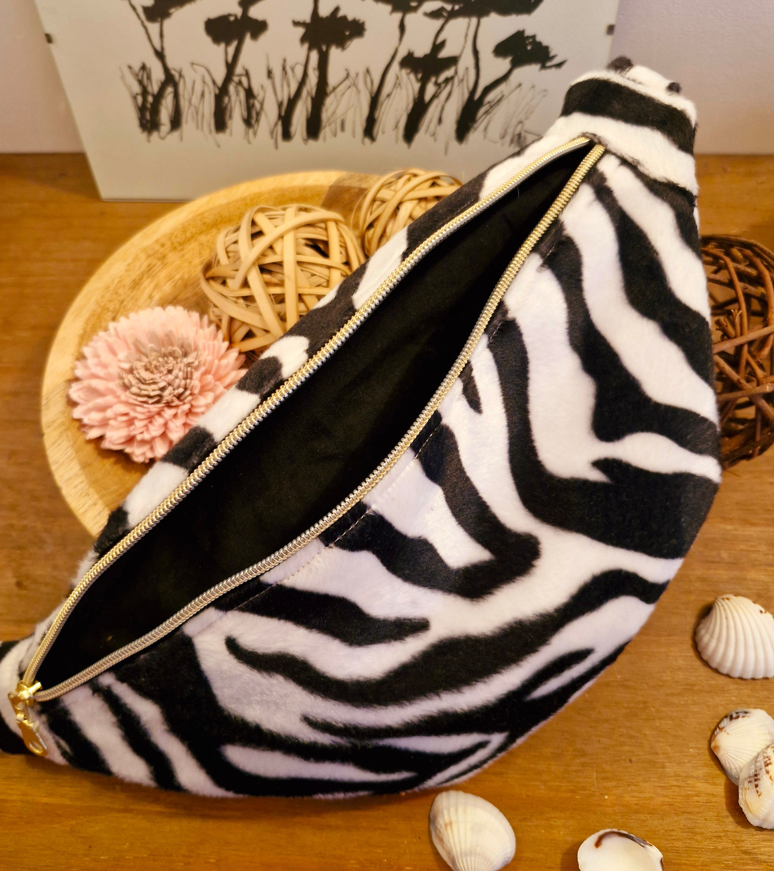 sac banane zebre