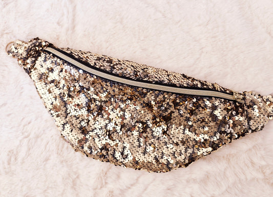 sac banane sequin