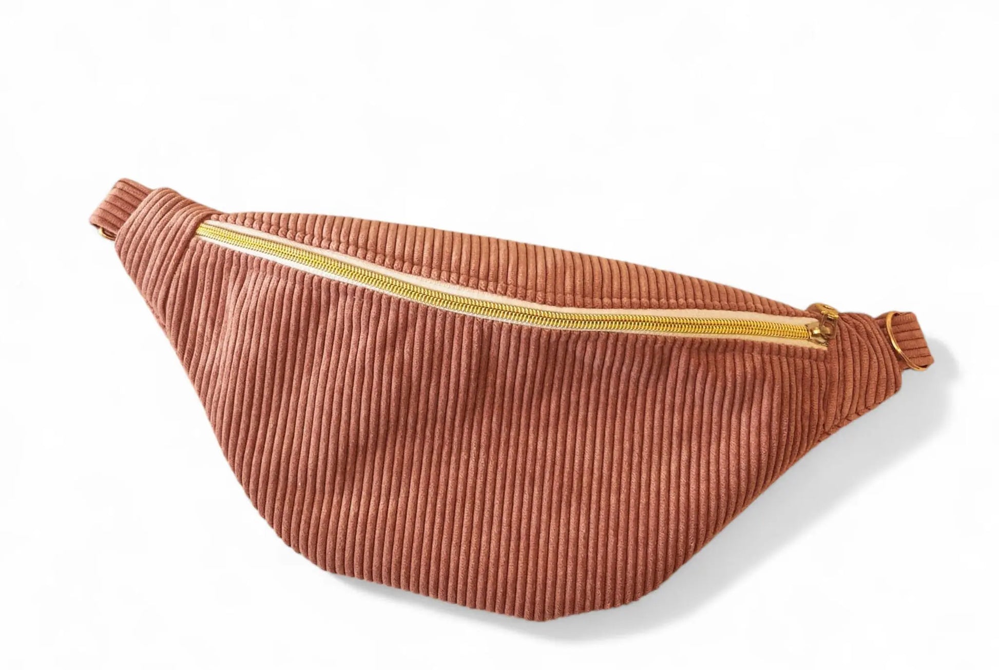 Sac banane femme en velours côtelé rose "LILYA" Ma boutique