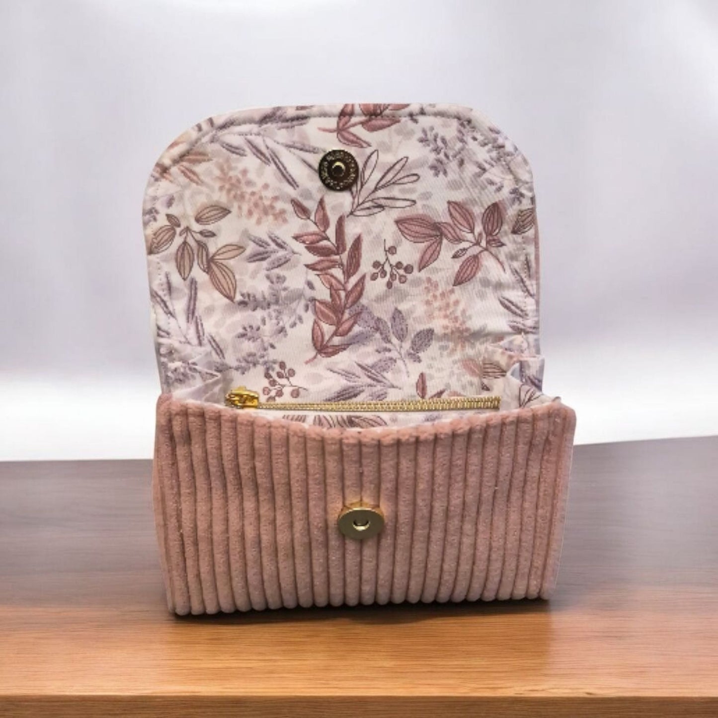 Sac banane fait main en France – Velours côtelé & sangle bohème – Idée cadeau tendance cocoleeline