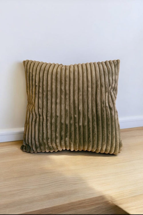Housse de Coussin en Velours côtelé Vert – Douceur et Élégance cocoleeline