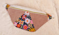 Sac banane rose  à fleur