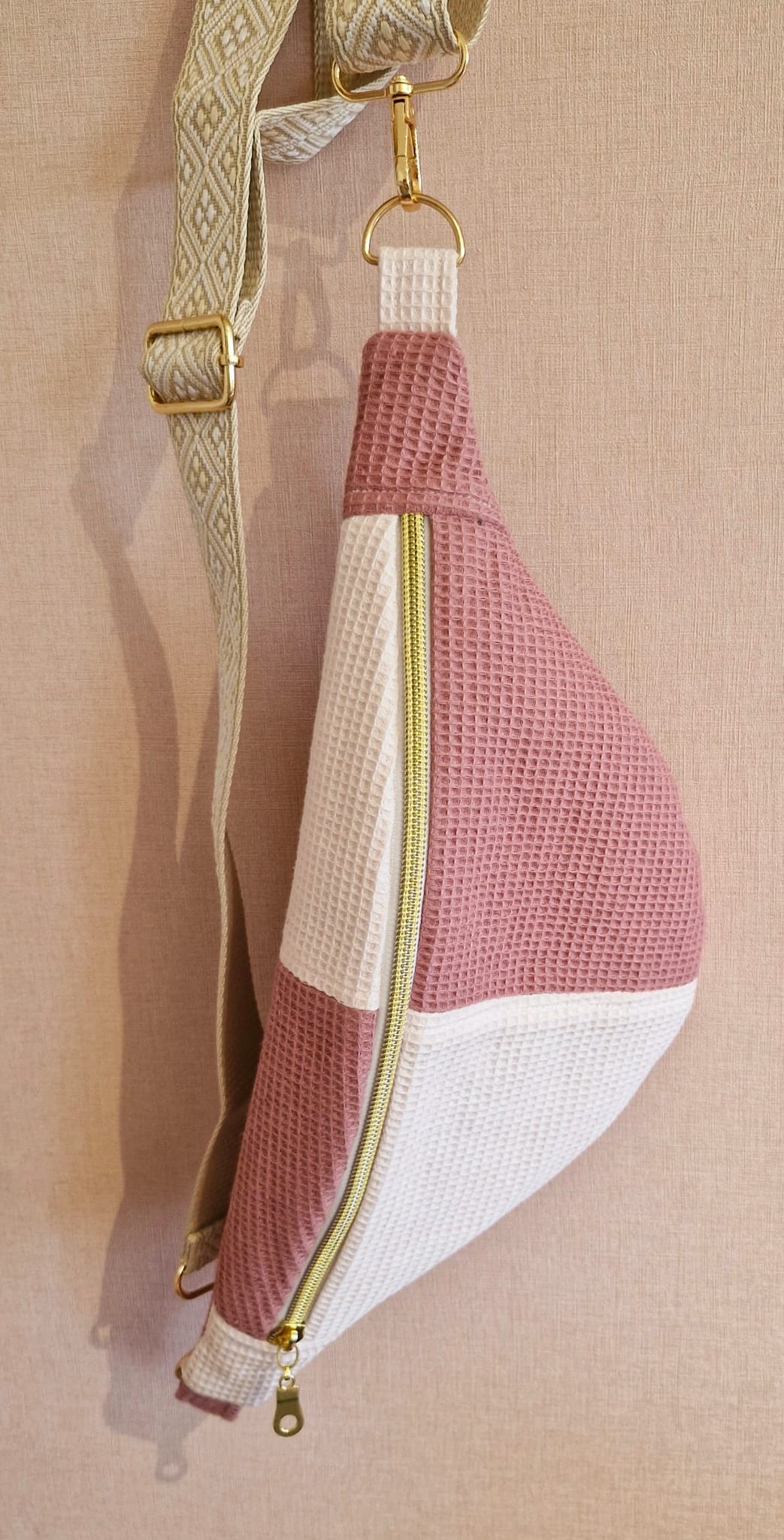 sac banane pour femme rose 