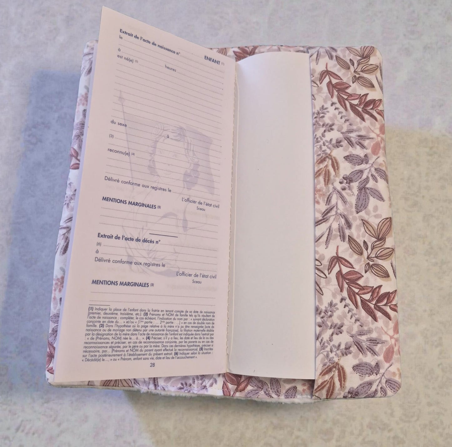 Protège , pochette livret de famille  personnalisable cocoleeline