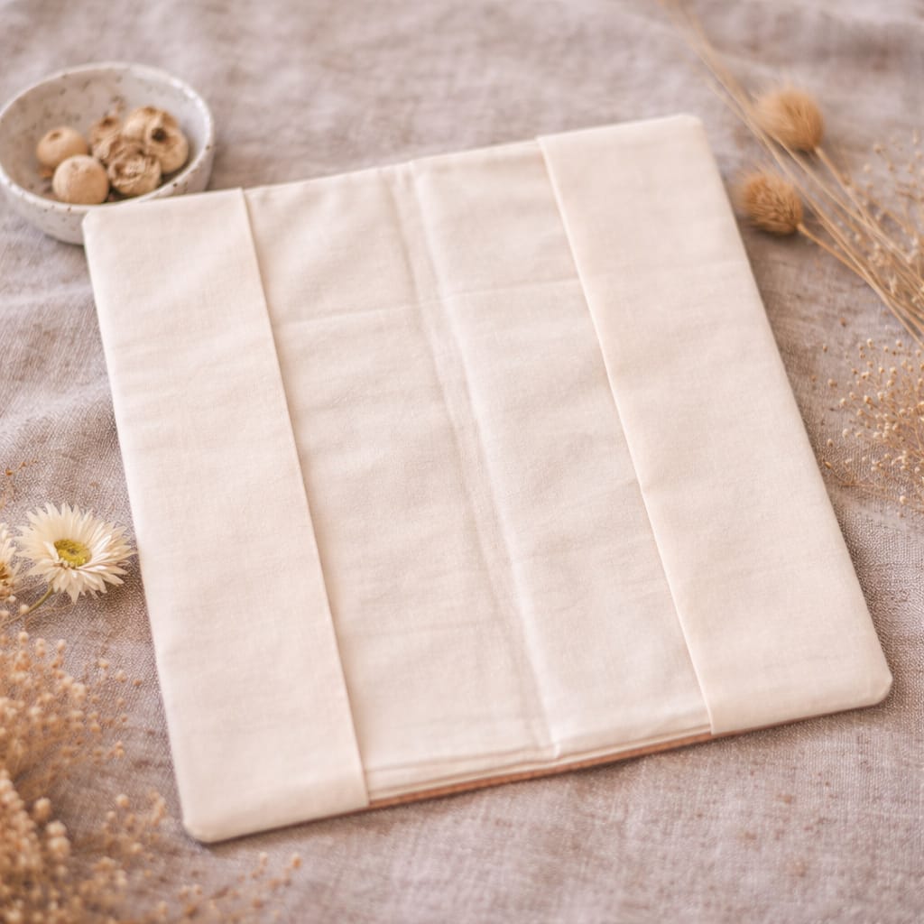 Protège livret de famille – velours rose & dentelle personnalisable cocoleeline