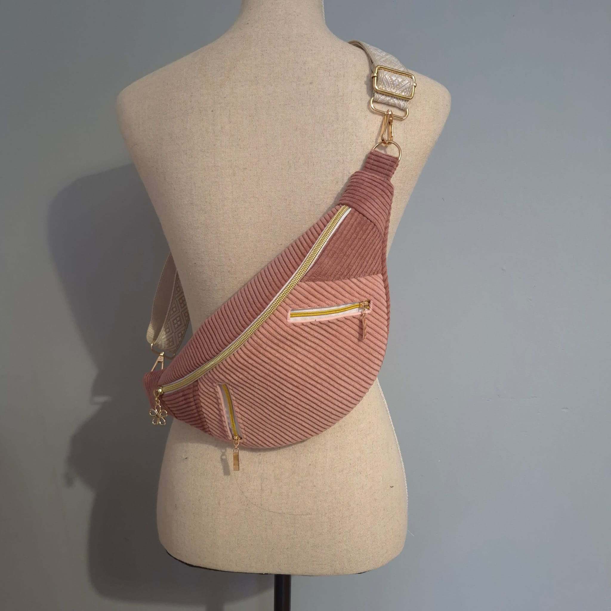 Sac banane Rose pour femme cocoleeline