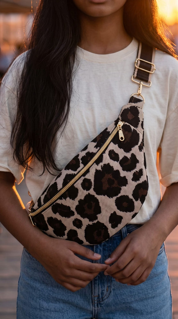 Sac banane pour femme  léopard cocoleeline