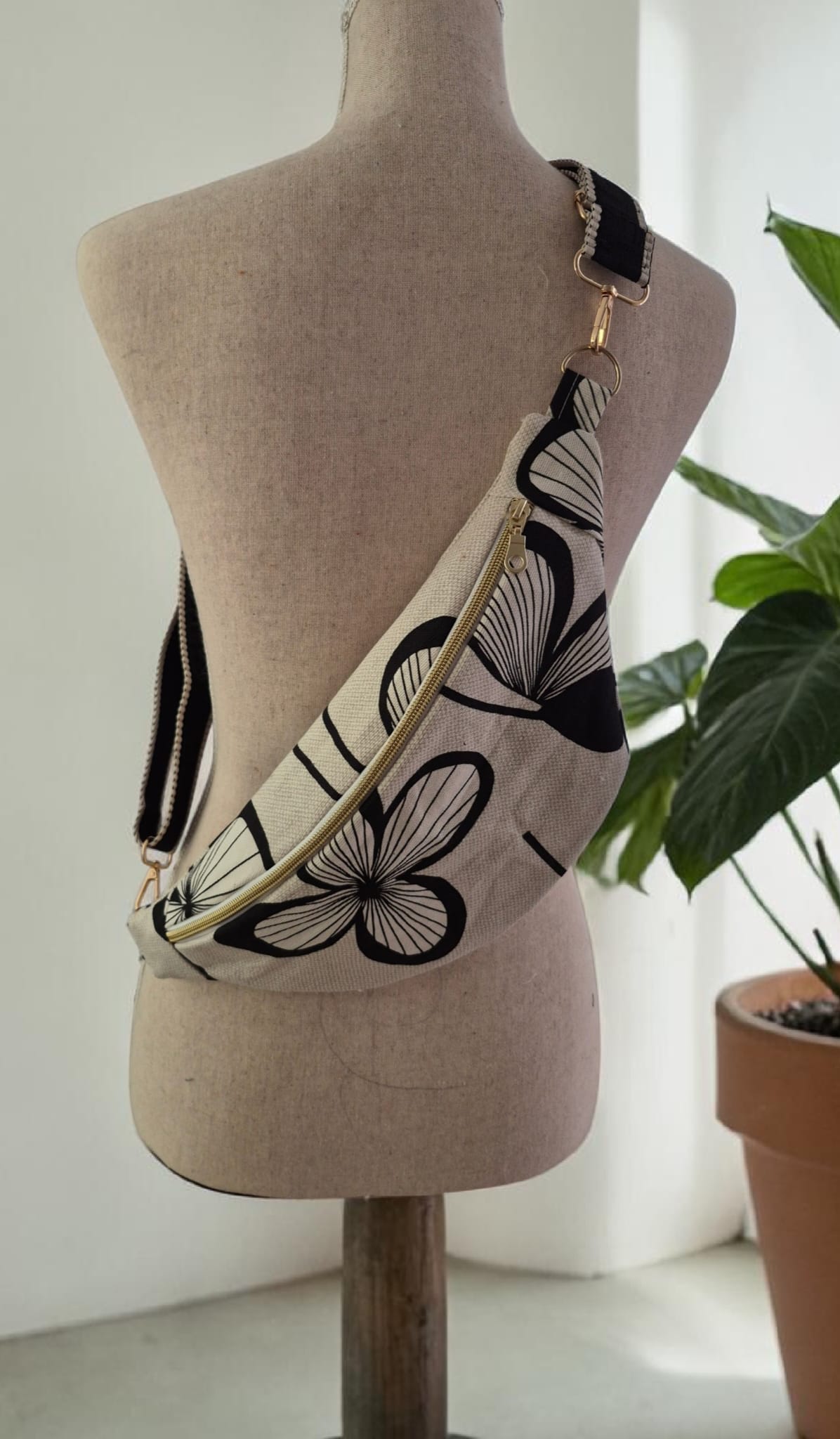 Sac banane pour femme fleuri cocoleeline