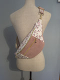 Sac banane velours côtelé & fleuri cocoleeline