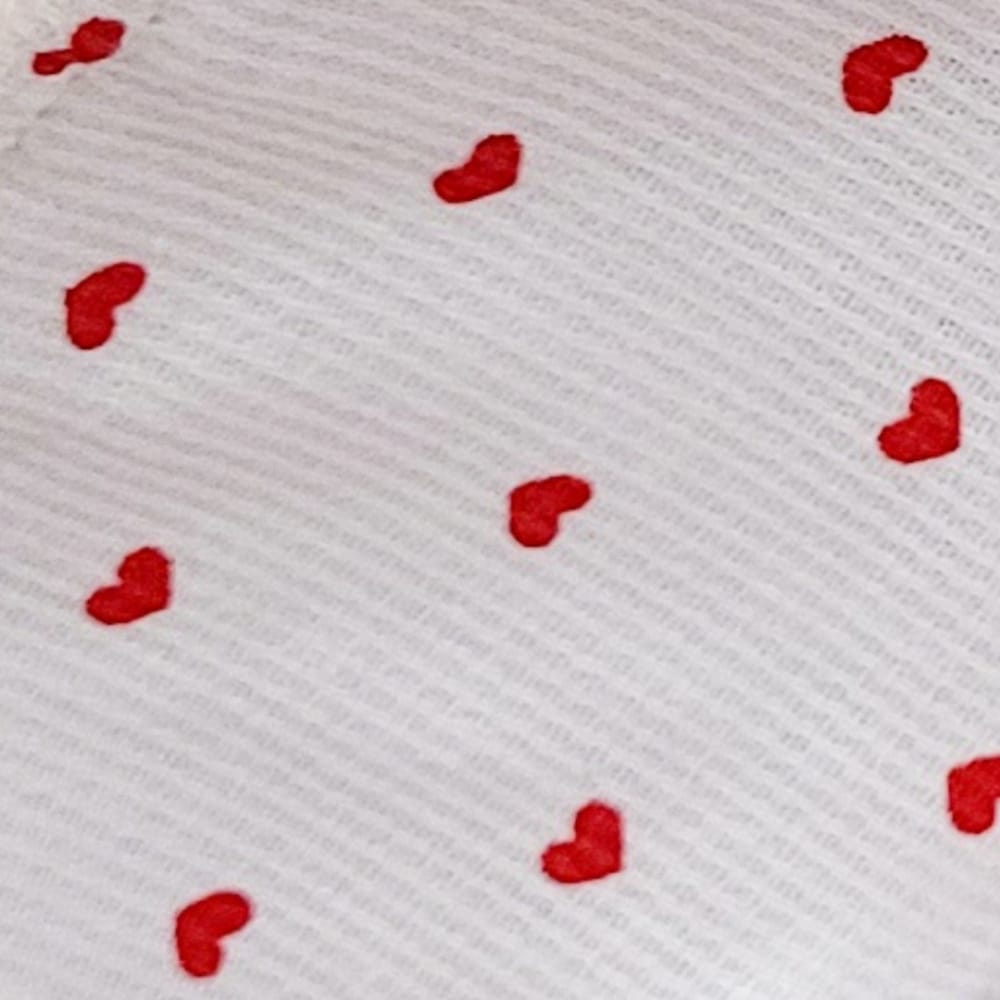 Sac banane femme en velours côtelé blanc écru  et intérieur petits cœurs  "BLANCHE" Ma boutique