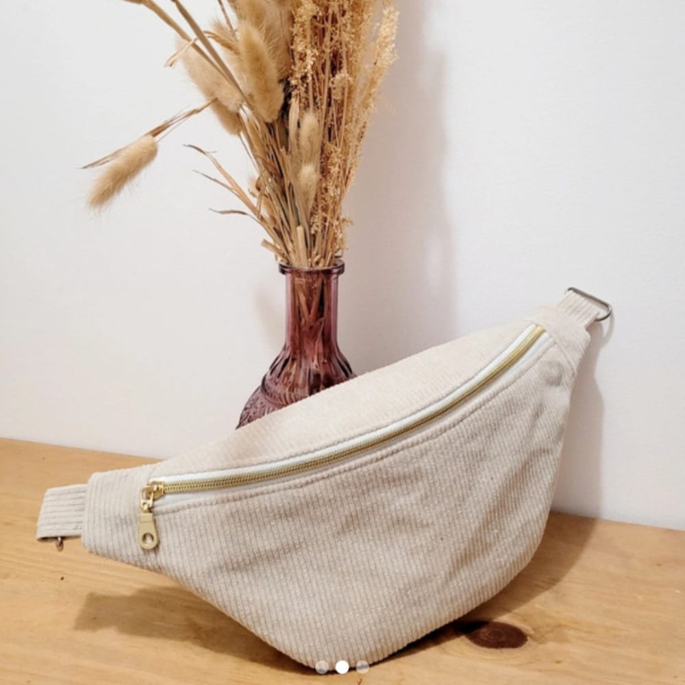 sac banane velours côtelé