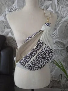 Sac banane femme léopard 100% personnalisable cocoleeline