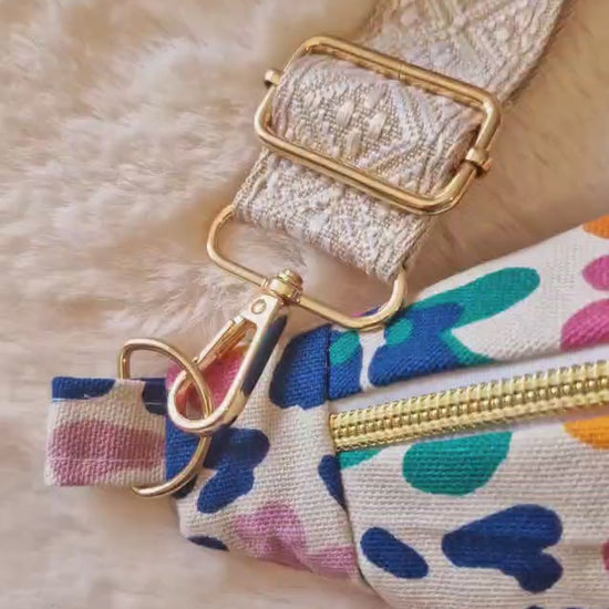 vidéo d'un sac banane pour femme coloré 