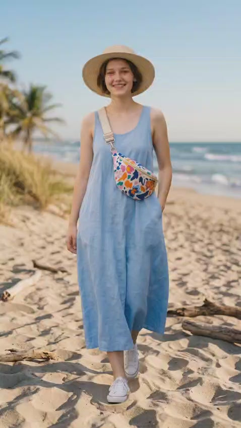 Sac banane Pour femme ou enfant  fait main " MULTIC"